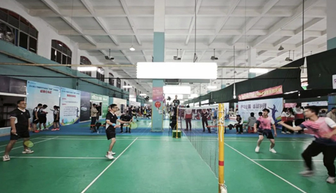 润宇公司羽毛球队参加“东浩杯”羽毛球联谊赛获优胜奖